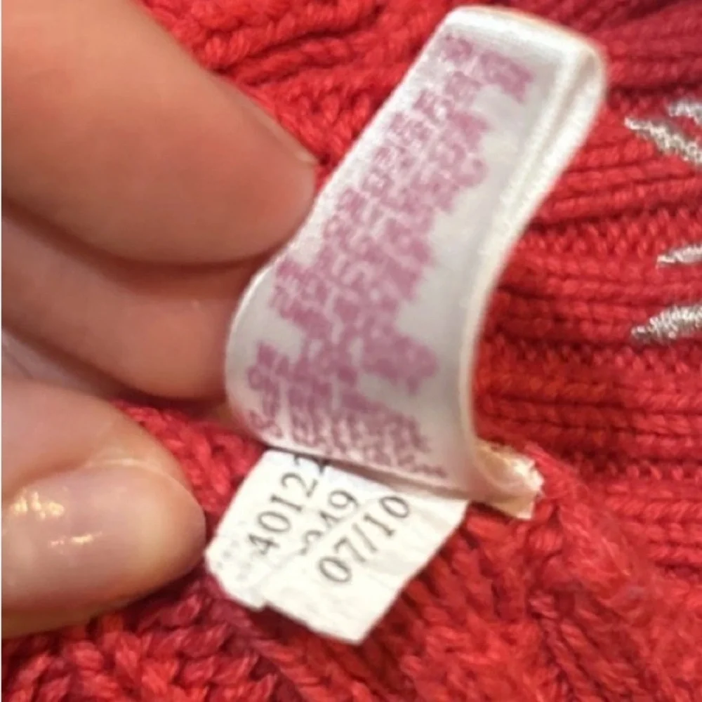 Justice Girls Y2K Red Cable Knit Hooded Sweater Cardigan Size 10‎ Cozy 2010